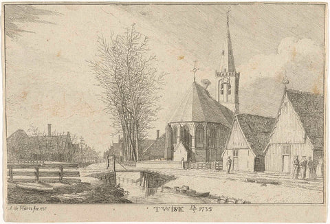 View of the village of Twisk, Abraham de Haen (II), 1737 Canvas Print