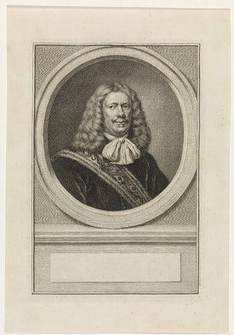 Portrait of Isaac Sweers, Jacob Houbraken, 1747 - 1759 Canvas Print