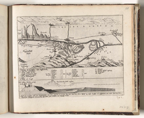 Map of the area around Speyer with design of the fortress Philippsburg, 1618, Frans Hogenberg (workshop or), 1618 - 1620 Canvas Print