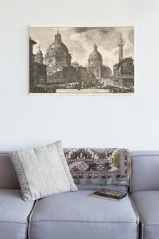 Santa Maria di Loreto and the Santissimo Nome di Maria in Rome, Giovanni Battista Piranesi, 1748 - 1778 Canvas Print