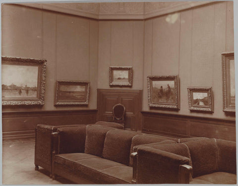 Room 370 in the Drucker extension with a setup of the Hague School in 1928, 1928 Canvas Print