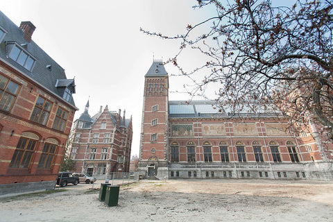 East façade, Villa and Teekenschool (from right to left), 2007 Canvas Print