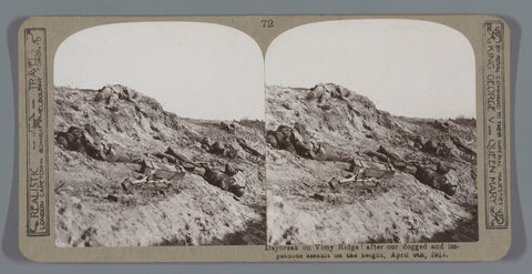 Daybreak on Vimy Ridge! after our dogged and impetuous assault on the height, April 9th, 1917, Realistic Travels, 1917 Canvas Print