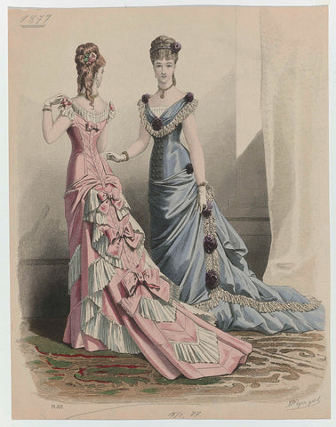 Illustrirte Frauen-Zeitung, 15 januari 1877, Pl. 312, August Weger, 1877 Canvas Print