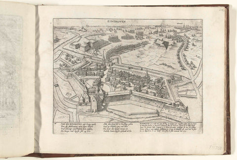 Eindhoven besieged and taken, 1583, Frans Hogenberg (workshop of), 1583 - 1585 Canvas Print