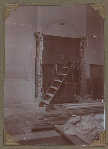 Renovation of an unknown space in 1930, 1930 Canvas Print