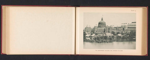 View of the exhibition building for the United States and the Japanese pavilion at the World's Columbian Exposition in Chicago in 1893, Charles Dudley Arnold, 1893 Canvas Print