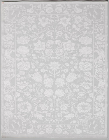 Napkin of linen damask with a flower pattern, anonymous, c. 1670 - c. 1680 Canvas Print