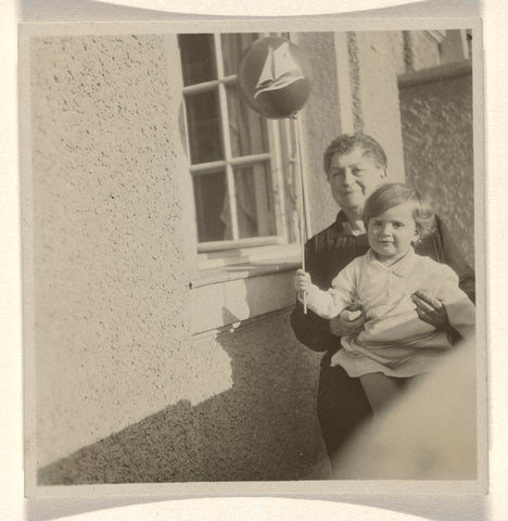 Isabel Wachenheimer on her grandmother's lap Josefine Levi-Moos, on the balcony near the wachenheimer family's home, January 1930, anonymous, 1930 Canvas Print