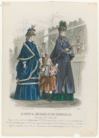 Le Journal des Dames et des Demoiselles, Edition Belge, 1872, No. 1068b : Etoffes et Nouveautés (...), A. Bodin, 1872 Canvas Print