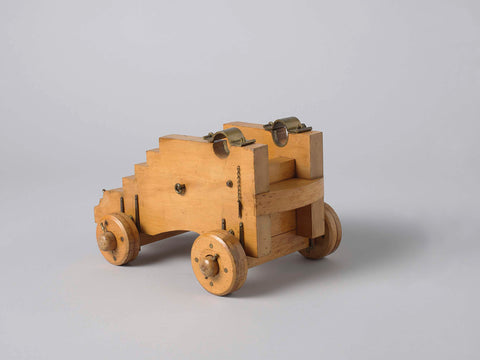 Model of a Gun Carriage, anonymous, 1782 - 1820 Canvas Print