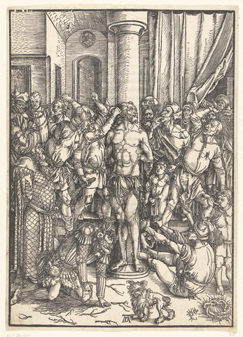 Flogging, Albrecht Dürer, 1511 Canvas Print