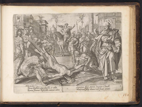 Martyrdom of Peter, anonymous, 1646 Canvas Print