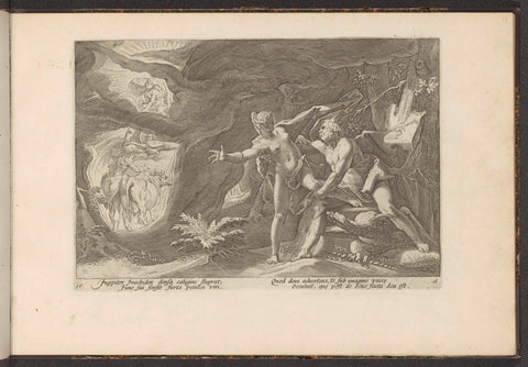 Jupiter assaults Io, Hendrick Goltzius (workshop of), 1728 Canvas Print