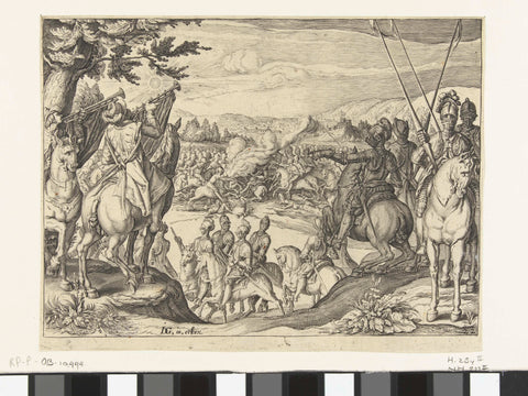 Equestrian battle, Jacob de Gheyn (II) (workshop of), 1640 Canvas Print