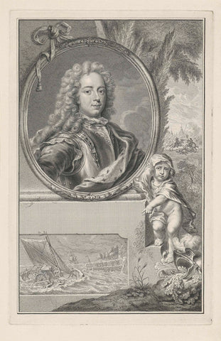 Portrait of Johan Willem Friso, Prince of Orange-Nassau, Pieter Tanjé, 1751 Canvas Print