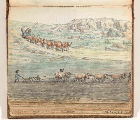 Ossenspan for covered wagon and for plow, Jan Brandes, 1806 Canvas Print