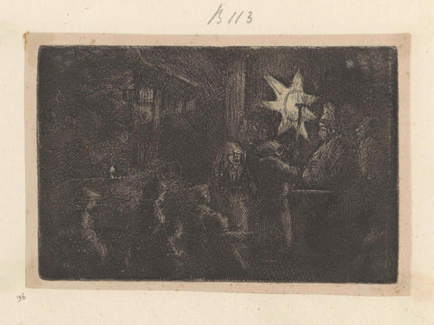 Epiphany: a nightpiece, Rembrandt van Rijn, 1807 - 1808 Canvas Print