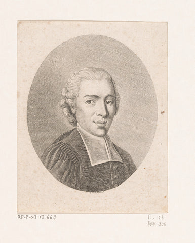 Portrait of Georg Joachim Zollikofer, Daniel Nikolaus Chodowiecki, 1775 Canvas Print