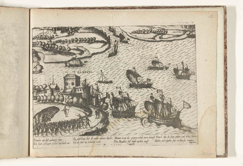 Fort Rammekens taken, 1573, anonymous, 1573 - 1575 Canvas Print