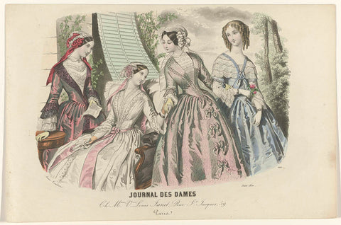 Journal des Dames, June 1850, No. 1608 : Ch. Mme Louis Janet (...), Anaïs Colin-Toudouze, 1850 Canvas Print