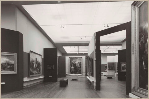 Room with paintings and a view of another room, c. 1978 Canvas Print