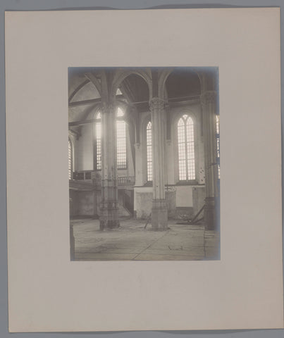 Interior of the Nieuwezijds Chapel, Amsterdam, during the demolition in 1908, Albert Adriaansz, 1908 Canvas Print