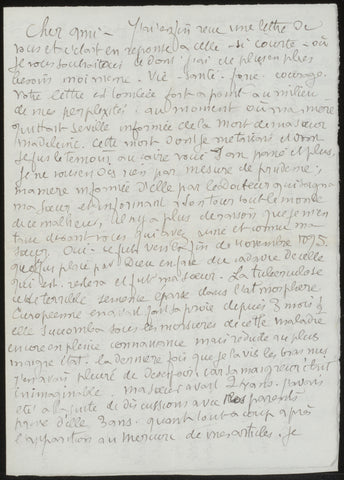 Letter to Andries Bonger, Émile Bernard, in or before 1897 Canvas Print