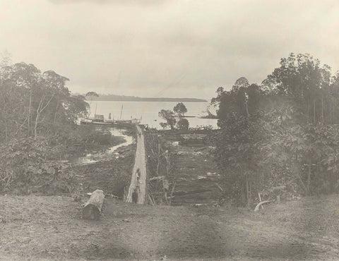 Wooden walkway, anonymous, 1903 - 1907 Canvas Print