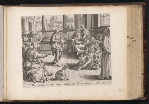 Merciless slave brought before the king, anonymous, 1646 Canvas Print