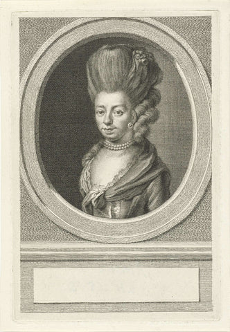 Portrait of Juliana Cornelia de Lannoy, Jacob Houbraken, 1778 - 1780 Canvas Print