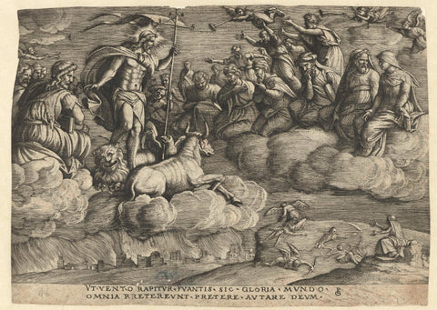 Triumph of Eternity, Georg Pencz, 1537 - 1541 Canvas Print