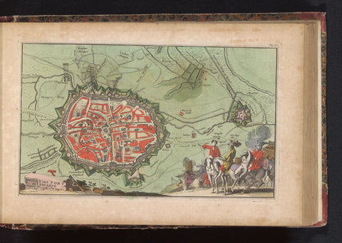 Siege of Douai, 1710, anonymous, 1735 Canvas Print