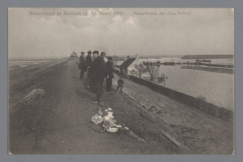 Watervloed in Zeeland, Gebroeders van Straaten, 1906 Canvas Print