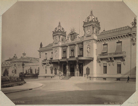 Exterior of the Monte Carlo Casino, Schroeder & Cie., c. 1890 - c. 1900 Canvas Print