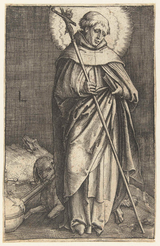 Saint Dominic, Luke of Leyden, 1512 - 1516 Canvas Print