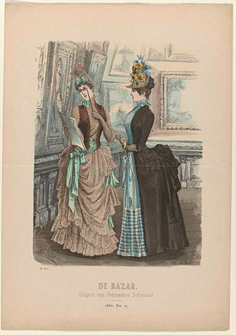 De Bazar, 1886, Nr. 13, Pl. 650, anonymous, 1886 Canvas Print