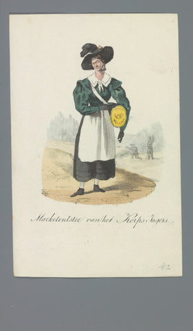 Marketentster van het Korps Jagers, Albertus Verhoesen (attributed to), 1835 - 1850 Canvas Print