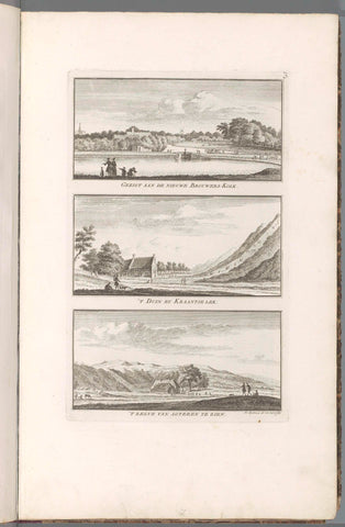 Views of the Nieuwe Brouwerskolk and Kraantje Lek in Overveen, Hendrik Spilman, 1763 Canvas Print