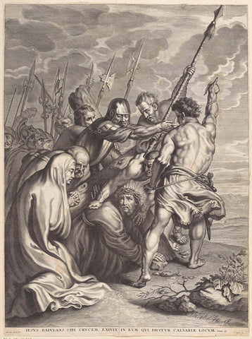 Carrying the Cross, anonymous, 1615 - 1650 Canvas Print