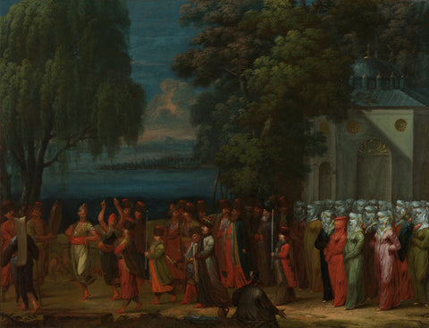 Armenian Wedding, Jean Baptiste Vanmour, 1720 - 1737 Canvas Print