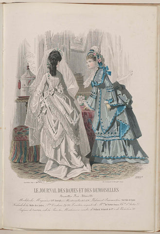 Journal des Dames et des Demoiselles, 15 November 1872, No. 1085B, Jules David (1808-1892), 1872 Canvas Print