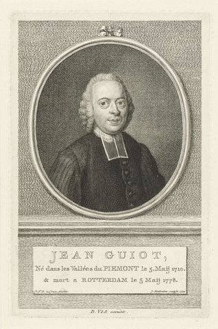 Portrait of Jean Guiot, Jacob Houbraken, 1779 Canvas Print