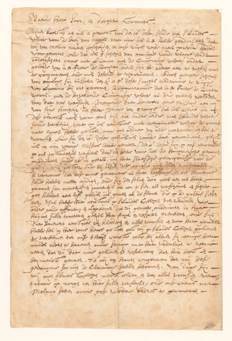 Letter from M.A. de Ruyter 18 February 1676, Michiel Adriaansz. de Ruyter, 1676 Canvas Print