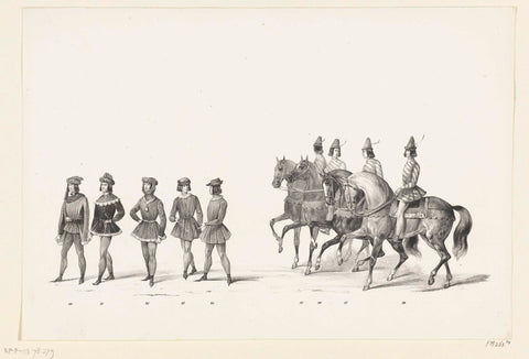 Parade nos 90-98, anonymous, 1840 Canvas Print