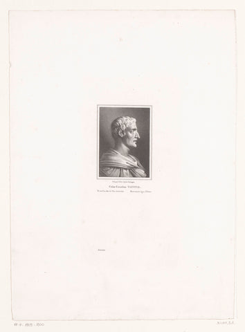 Portrait of Gaius Cornelius Tacitus, Bernard Romain Julien, 1830 Canvas Print