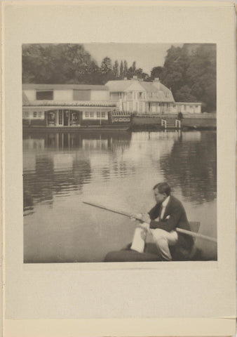 View of a country house from the water, James Craig Annan, 1910 Canvas Print