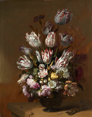 Floral Still Life, Hans Bollongier, 1639 Canvas Print