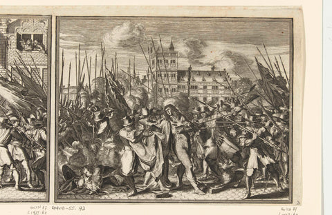 Attack on Cornelis de Witt, 1672, anonymous, 1672 Canvas Print