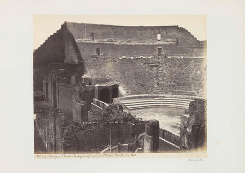 Restanten van het theater van Pompeï, anonymous, c. 1865 - c. 1875 Canvas Print